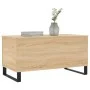 Mesa de centro madera contrachapada roble Sonoma 90x44,5x45 cm de , Mesas de centro - Ref: Foro24-830983, Precio: 62,80 €, De...