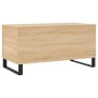 Mesa de centro madera contrachapada roble Sonoma 90x44,5x45 cm de , Mesas de centro - Ref: Foro24-830983, Precio: 65,23 €, De...