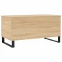 Mesa de centro madera contrachapada roble Sonoma 90x44,5x45 cm de , Mesas de centro - Ref: Foro24-830983, Precio: 62,80 €, De...