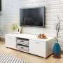 Weißes glänzendes TV-Möbel 140x40,5x35 cm von vidaXL, TV-Möbel - Ref: Foro24-243043, Preis: 135,23 €, Rabatt: %