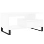 Mesa de centro madera contrachapada blanca 90x49x45 cm de , Mesas de centro - Ref: Foro24-831028, Precio: 77,85 €, Descuento: %