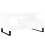 Mesa de centro madera contrachapada blanca 90x49x45 cm de , Mesas de centro - Ref: Foro24-831028, Precio: 73,07 €, Descuento: %