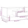 Mesa de centro madera contrachapada blanca 90x49x45 cm de , Mesas de centro - Ref: Foro24-831028, Precio: 73,07 €, Descuento: %