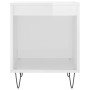 Nightstands 2 pcs glossy white engineered wood 40x35x50 cm by , Nightstands - Ref: Foro24-830721, Price: 42,22 €, Discount: %