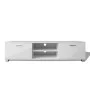 TV stand in glossy white, 140x40.5x35 cm by vidaXL, TV Furniture - Ref: Foro24-243043, Price: 135,23 €, Discount: %
