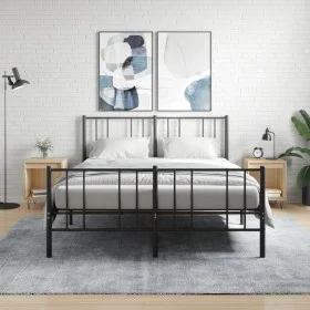 Nachttische, 2 Stück, Holzwerkstoff, Sonoma-Eiche, 40 x 35 x 50 cm von , Nachttische - Ref: Foro24-830723, Preis: 45,56 €, Ra...