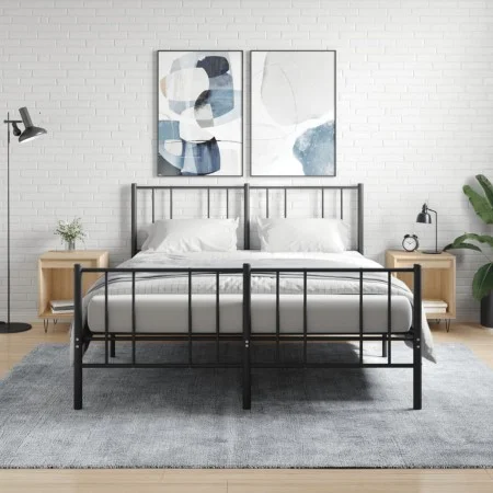 Nachttische, 2 Stück, Holzwerkstoff, Sonoma-Eiche, 40 x 35 x 50 cm von , Nachttische - Ref: Foro24-830723, Preis: 45,56 €, Ra...