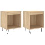 Nachttische, 2 Stück, Holzwerkstoff, Sonoma-Eiche, 40 x 35 x 50 cm von , Nachttische - Ref: Foro24-830723, Preis: 46,04 €, Ra...