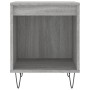 Mesita de noche madera de ingeniería gris Sonoma 40x35x50 cm de , Mesitas de noche - Ref: Foro24-830728, Precio: 34,07 €, Des...