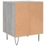 Mesita de noche madera de ingeniería gris Sonoma 40x35x50 cm de , Mesitas de noche - Ref: Foro24-830728, Precio: 33,66 €, Des...