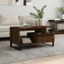 Brown oak plywood coffee table 90x49x45 cm by , Coffee table - Ref: Foro24-831035, Price: 64,47 €, Discount: %