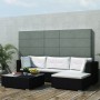 5-teiliges Gartenmöbel-Set und schwarze synthetische Rattankissen von vidaXL, Gartensets - Ref: Foro24-41872, Preis: 491,01 €...
