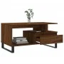 Mesa de centro madera contrachapada roble marrón 90x49x45 cm de , Mesas de centro - Ref: Foro24-831035, Precio: 64,47 €, Desc...