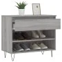 Mueble zapatero madera contrachapada gris Sonoma 70x36x60 cm de , Zapateros y organizadores de calzado - Ref: Foro24-831442, ...