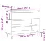 Mueble zapatero madera contrachapada gris Sonoma 70x36x60 cm de , Zapateros y organizadores de calzado - Ref: Foro24-831442, ...