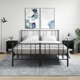 Nightstands 2 pcs engineered wood black 40x35x50 cm by , Nightstands - Ref: Foro24-830735, Price: 48,48 €, Discount: %