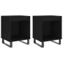 Nachttische 2 Stk. Holzwerkstoff schwarz 40x35x50 cm von , Nachttische - Ref: Foro24-830735, Preis: 48,35 €, Rabatt: %