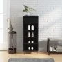 Black plywood shoe cabinet 40x36x105 cm by , Shoe racks and shoe organizers - Ref: Foro24-831461, Price: 42,24 €, Discount: %