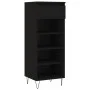 Black plywood shoe cabinet 40x36x105 cm by , Shoe racks and shoe organizers - Ref: Foro24-831461, Price: 42,24 €, Discount: %