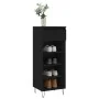 Black plywood shoe cabinet 40x36x105 cm by , Shoe racks and shoe organizers - Ref: Foro24-831461, Price: 42,24 €, Discount: %