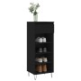 Mueble zapatero madera contrachapada negro 40x36x105 cm de , Zapateros y organizadores de calzado - Ref: Foro24-831461, Preci...