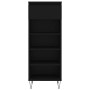 Mueble zapatero madera contrachapada negro 40x36x105 cm de , Zapateros y organizadores de calzado - Ref: Foro24-831461, Preci...