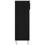 Black plywood shoe cabinet 40x36x105 cm by , Shoe racks and shoe organizers - Ref: Foro24-831461, Price: 42,24 €, Discount: %