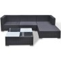 5-teiliges Gartenmöbel-Set und schwarze synthetische Rattankissen von vidaXL, Gartensets - Ref: Foro24-41872, Preis: 491,01 €...