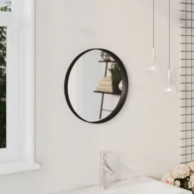 Black wall mirror 40 cm by , Mirrors - Ref: Foro24-322293, Price: 40,87 €, Discount: %