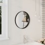 Black wall mirror 40 cm by , Mirrors - Ref: Foro24-322293, Price: 41,47 €, Discount: %