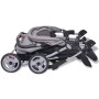 Grau-schwarzer Zwillingskinderwagen aus Stahl von vidaXL, Kinderwagen - Ref: Foro24-10110, Preis: 184,80 €, Rabatt: %