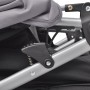 Grau-schwarzer Zwillingskinderwagen aus Stahl von vidaXL, Kinderwagen - Ref: Foro24-10110, Preis: 184,80 €, Rabatt: %