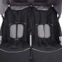Gray and black steel twin stroller by vidaXL, Baby strollers - Ref: Foro24-10110, Price: 199,57 €, Discount: %