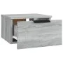 Sonoma gray wall bedside table 34x30x20 cm by , Lockers and storage cabinets - Ref: Foro24-817089, Price: 32,40 €, Discount: %