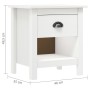 Nachttische 2 Stück Hill massives Kiefernholz 46x35x49,5 cm von vidaXL, Nachttische - Ref: Foro24-288968, Preis: 85,09 €, Rab...