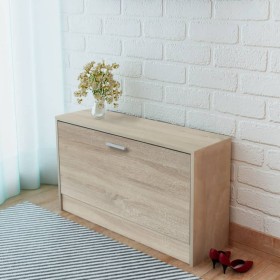 Schuhbank aus Eiche 80x24x45 cm von vidaXL, Schuhregale und Schuhorganisatoren - Ref: Foro24-243049, Preis: 62,73 €, Rabatt: %