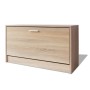 Banco zapatero de color roble 80x24x45 cm de vidaXL, Zapateros y organizadores de calzado - Ref: Foro24-243049, Precio: 62,65...