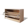 Banco zapatero de color roble 80x24x45 cm de vidaXL, Zapateros y organizadores de calzado - Ref: Foro24-243049, Precio: 62,65...