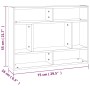Brown oak engineered wood wall shelf 75x16x55 cm by , Shelves and shelves - Ref: Foro24-815845, Price: 32,05 €, Discount: %