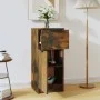 Smoked oak plywood sideboard 30x30x70 cm by , Sideboards - Ref: Foro24-817000, Price: 41,35 €, Discount: %