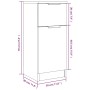 Sideboard aus geräuchertem Eichensperrholz, 30 x 30 x 70 cm von , Sideboards - Ref: Foro24-817000, Preis: 41,78 €, Rabatt: %