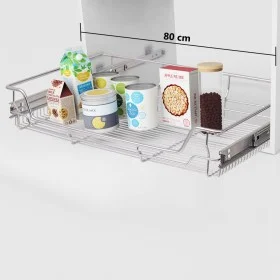 Abnehmbare Drahtwannen 2 Stück silber 800 mm von vidaXL, Behälter für Küchenutensilien - Ref: Foro24-50482, Preis: 117,94 €, ...