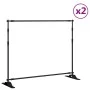 Soportes de telón de fondo 2 uds acero negro 254x243 cm de , Montajes de estudio - Ref: Foro24-3187466, Precio: 192,57 €, Des...
