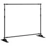 Soportes de telón de fondo 2 uds acero negro 254x243 cm de , Montajes de estudio - Ref: Foro24-3187466, Precio: 192,57 €, Des...