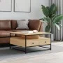 Mesa de centro madera de ingeniería roble Sonoma 80x80x45 cm de , Mesas de centro - Ref: Foro24-835290, Precio: 91,91 €, Desc...