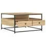 Mesa de centro madera de ingeniería roble Sonoma 80x80x45 cm de , Mesas de centro - Ref: Foro24-835290, Precio: 91,91 €, Desc...