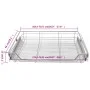 Removable wire trays, 2 units, silver, 800 mm by vidaXL, Kitchen utensil containers - Ref: Foro24-50482, Price: 117,94 €, Dis...
