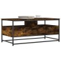 Mesa de centro madera de ingeniería roble ahumado 100x51x45 cm de , Mesas de centro - Ref: Foro24-835286, Precio: 80,63 €