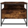 Smoked oak engineered wood coffee table 100x51x45 cm by , Coffee table - Ref: Foro24-835286, Price: 76,69 €, Discount: %