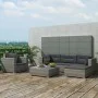 6-teiliges Gartenmöbel-Set und graue synthetische Rattankissen von vidaXL, Gartensets - Ref: Foro24-41879, Preis: 682,34 €, R...